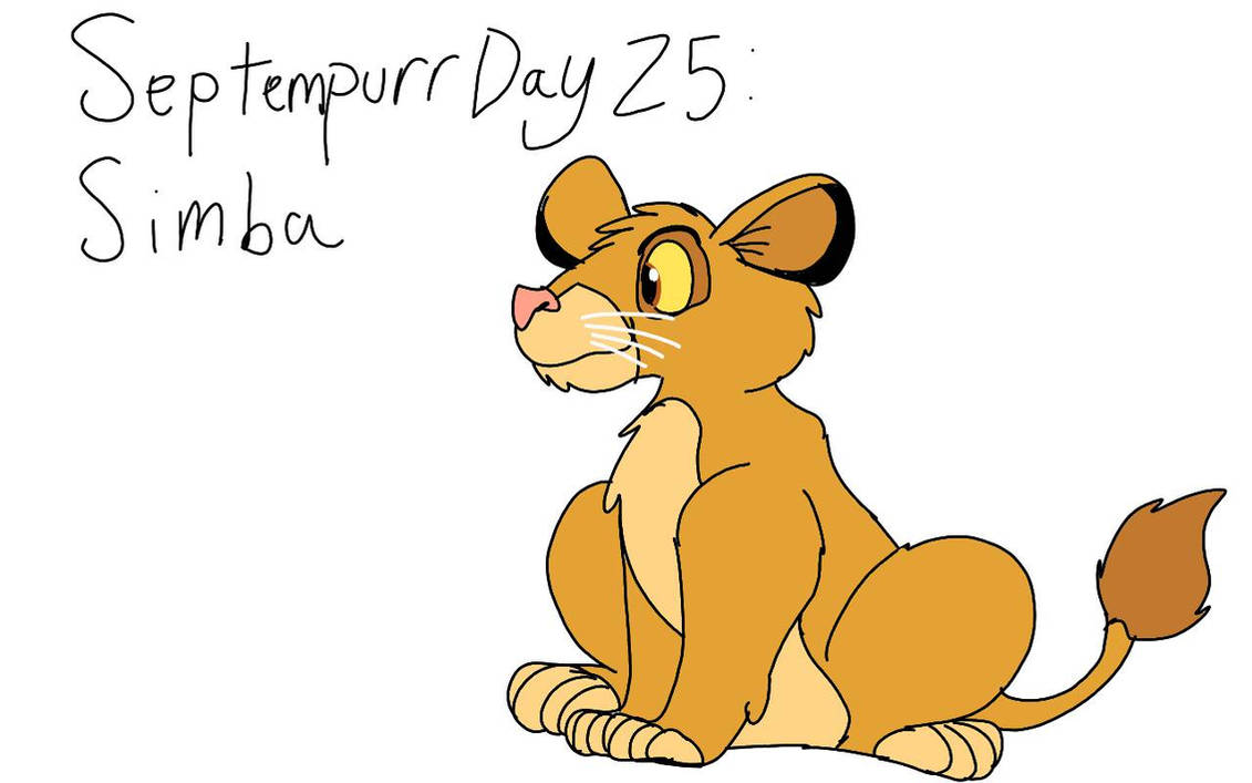 Septempurr Day 25: Simba by RubyBadger223 on DeviantArt