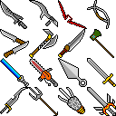 Pixel sharp weapons collection