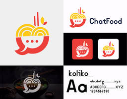 Chat Food - Modern logo