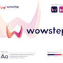 wowstep modern logo design