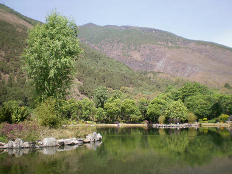 BaoShan, China - Lake and Mountain