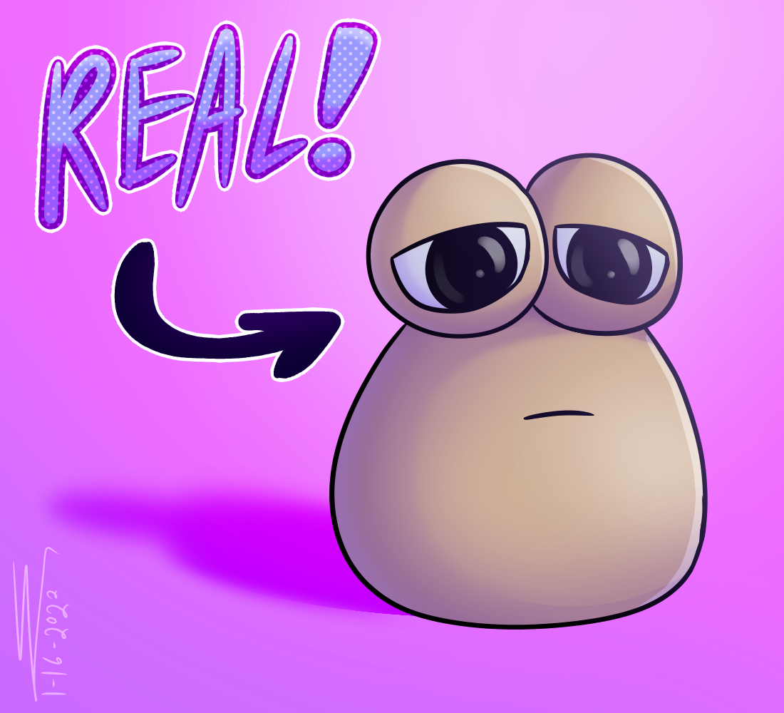 Pou Sad | Sticker