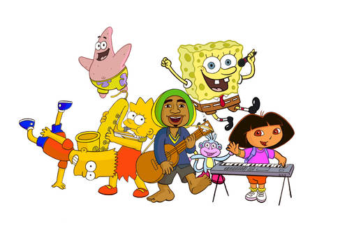 bart bob lisa dora jeff monkey