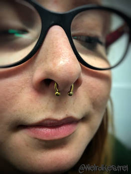 Septum piercing