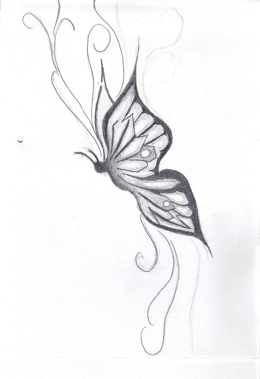 butterfly tatoo by davvworlds on DeviantArt