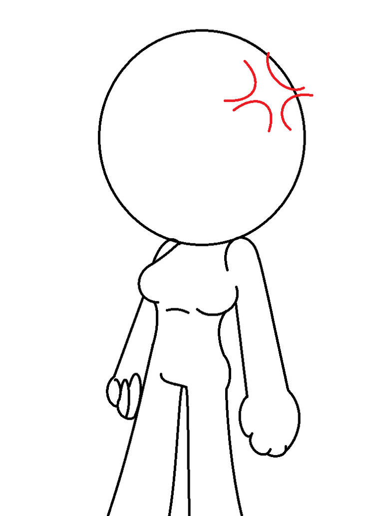 Angry Base Deviantart Angry female base. by TheSonicFreak321 on DeviantArt