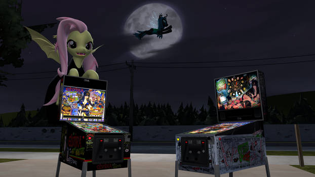 Flutterbat and Elvira Pinball