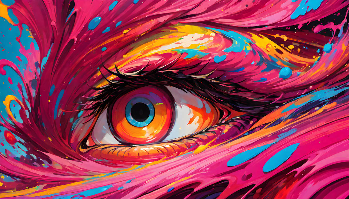 Stunning Artist's Eye Wallpaper Illustration Stunning Artist's Eye Wallpaper Illustration