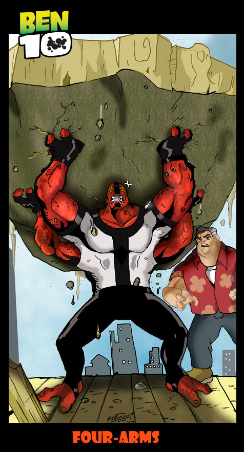 Ben 10 Fourarms pin-up