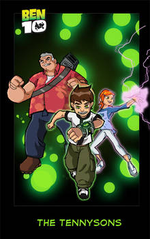 Ben 10 pin-up: The Tennysons