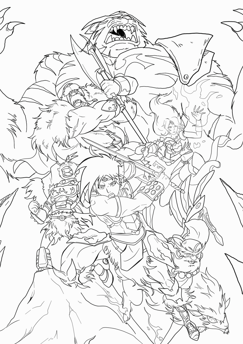 Beast Legion 5th Anniversary Lineart and Giveaway