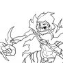 Skeletor Animation test - Linework