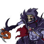 Anime Style Skeletor Attacks Colored Animation