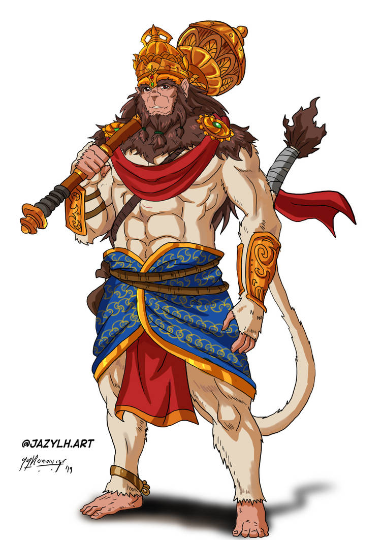 The Mighty Hanuman by JazylH on DeviantArt The Mighty Hanuman by JazylH on DeviantArt