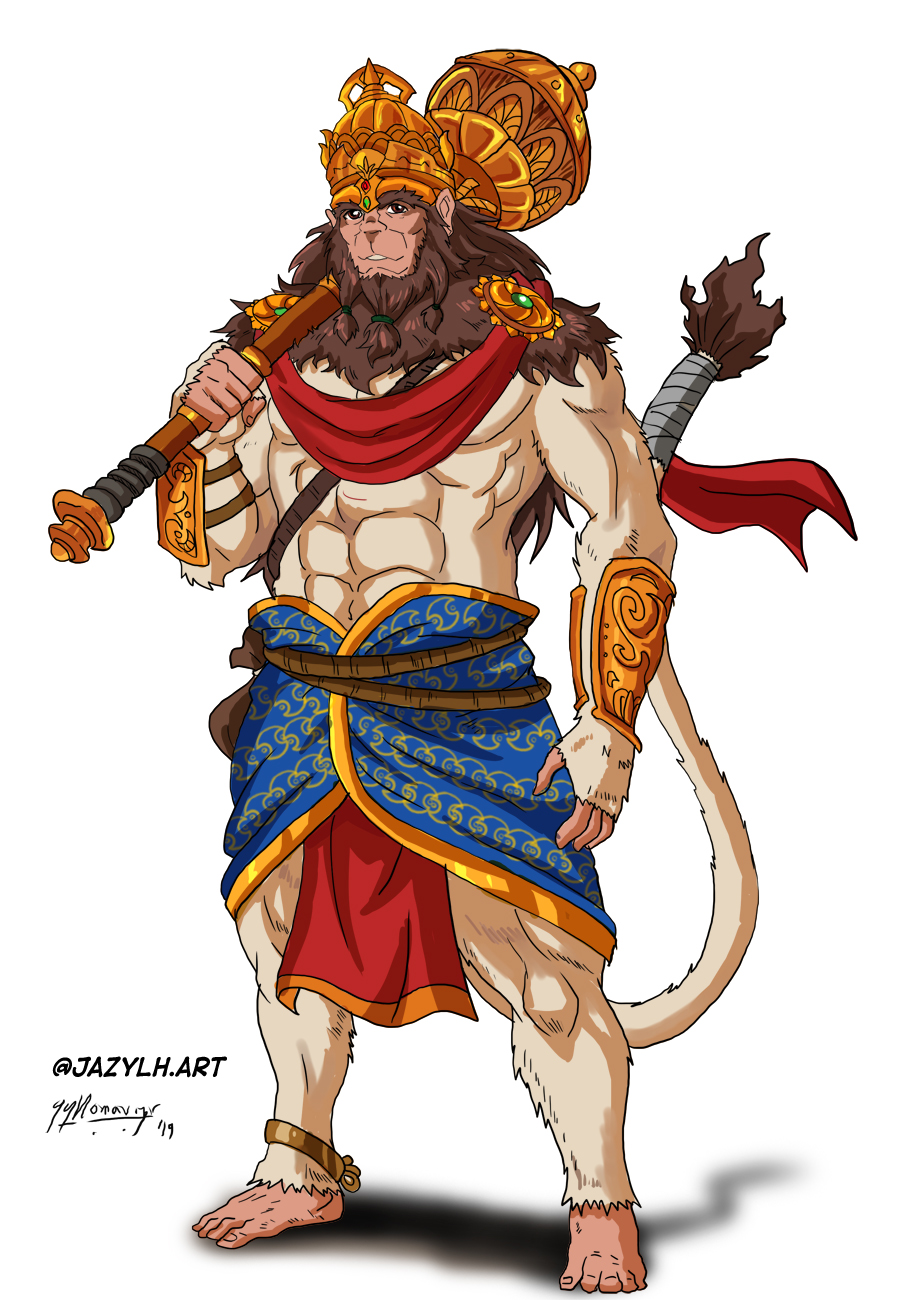 The Mighty Hanuman by JazylH on DeviantArt