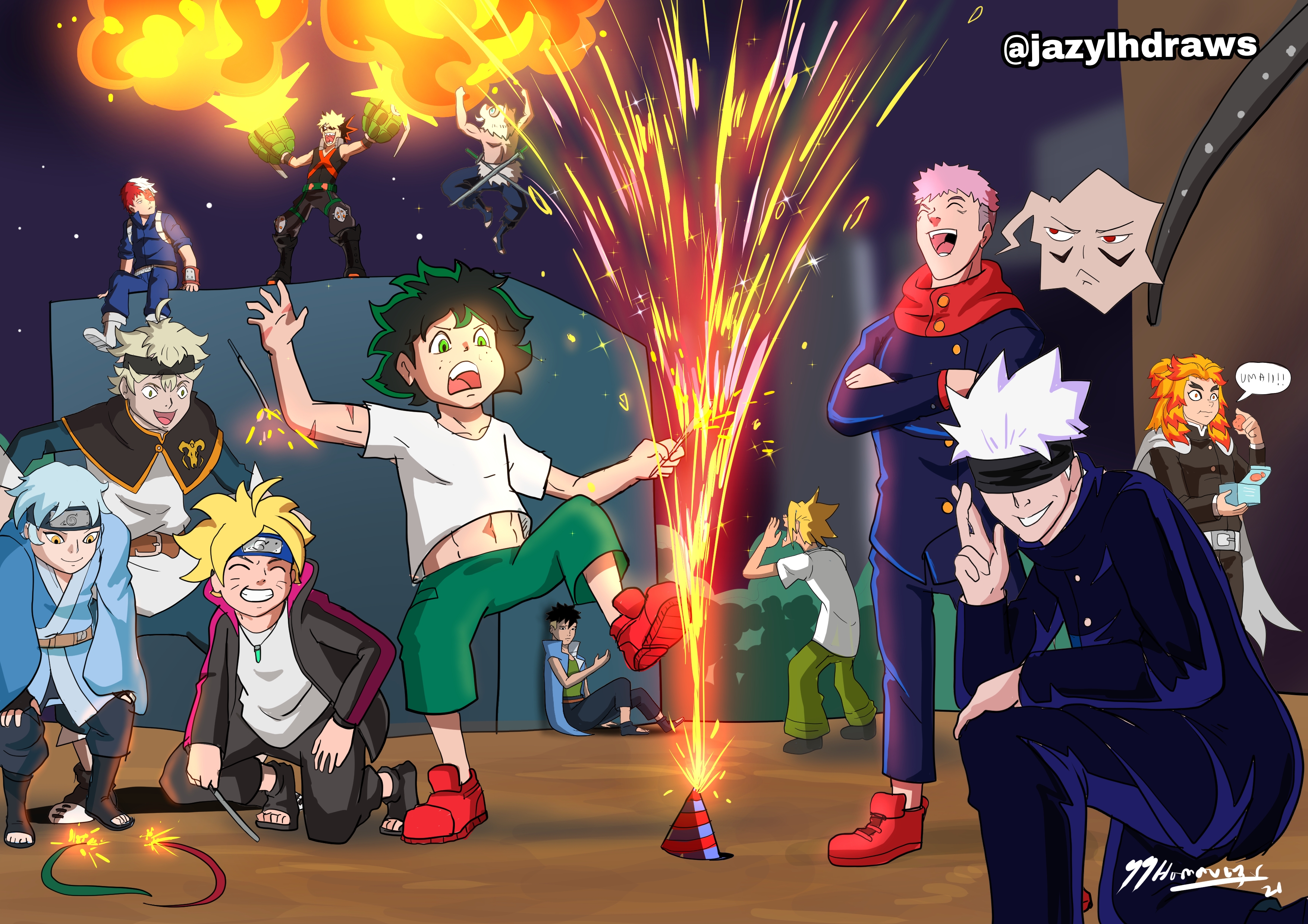 Diwali Bonanza Anime Style by JazylH on DeviantArt