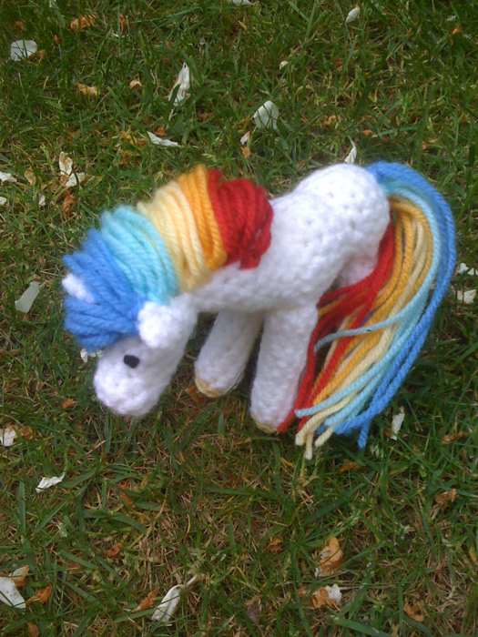 Rainbow pony