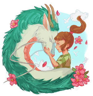 Spirited Away: Chihiro and Haku