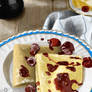 Traditional Digital Art, Ricotta and Lemon Crepes.