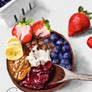 Traditional Digital Art, Acai Smoothie Bowl.