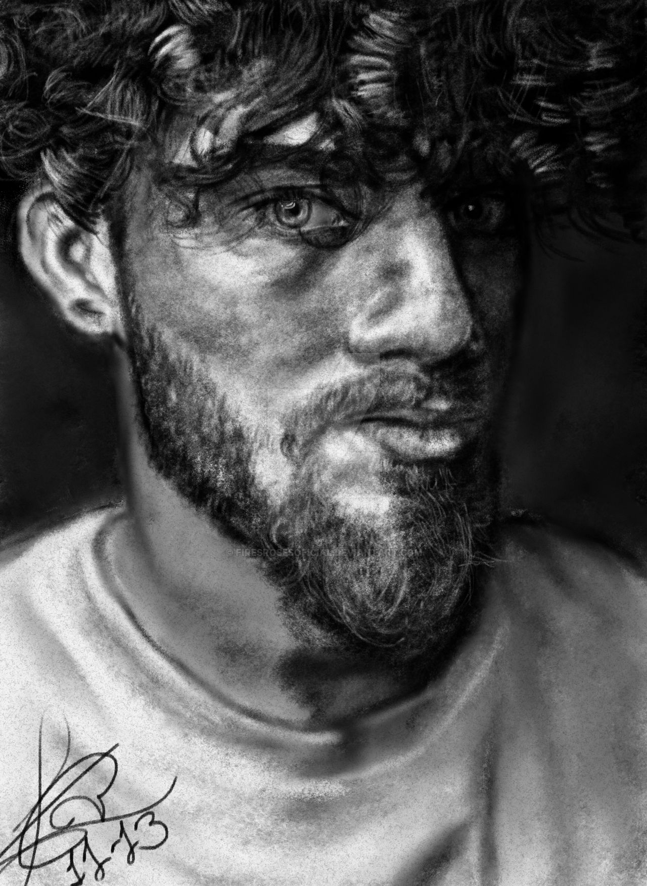Traditional Digital Art, Portrait Exercise by FiresrosesOficial on ...