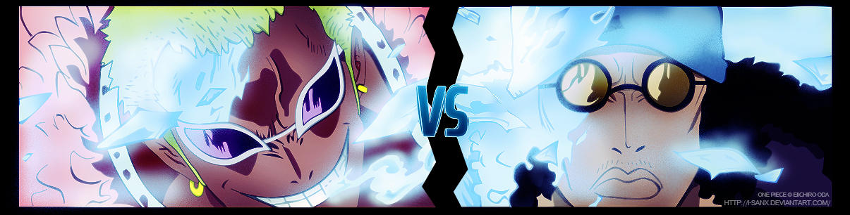 One Piece 699 - Doflamingo vs Aokiji