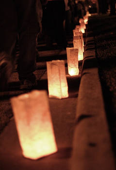 Candle-lit Path