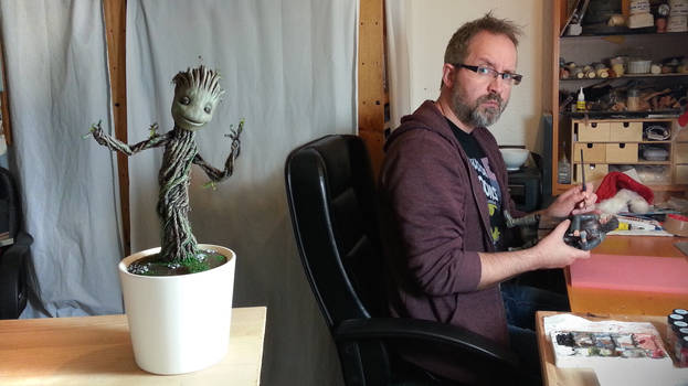 Groot in my studio