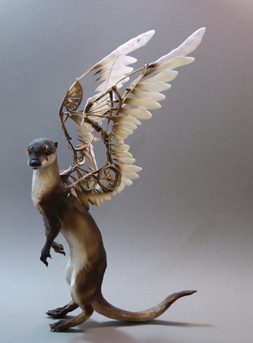 Otter with mechanical wings