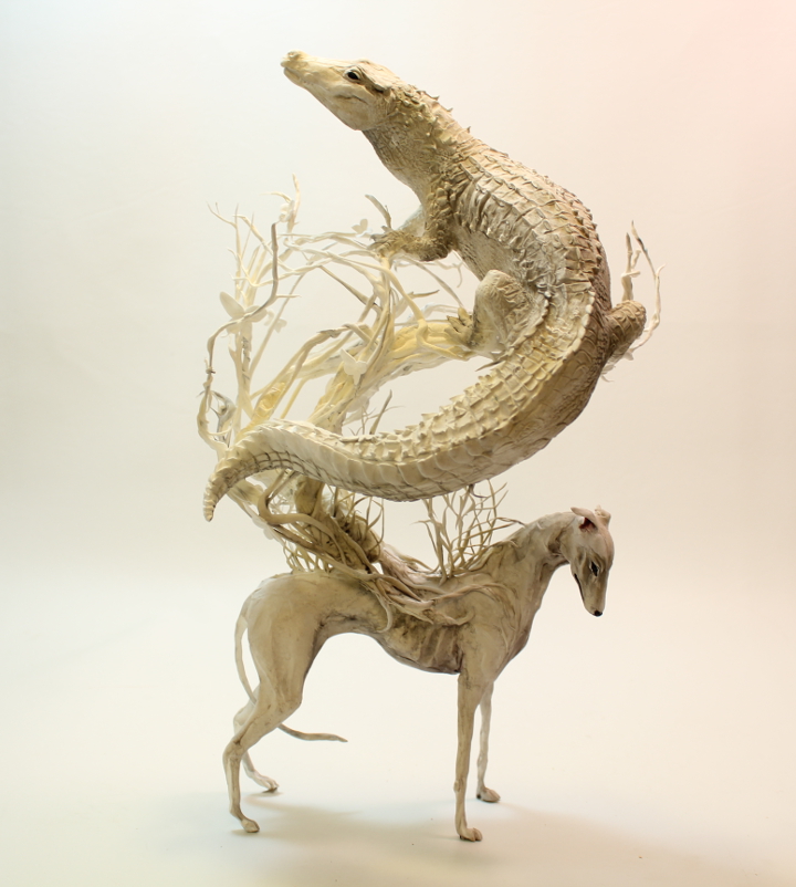 Greyhound Crocodilian - Lethal White series - OOAK