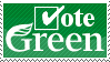 'Vote Green' stamp