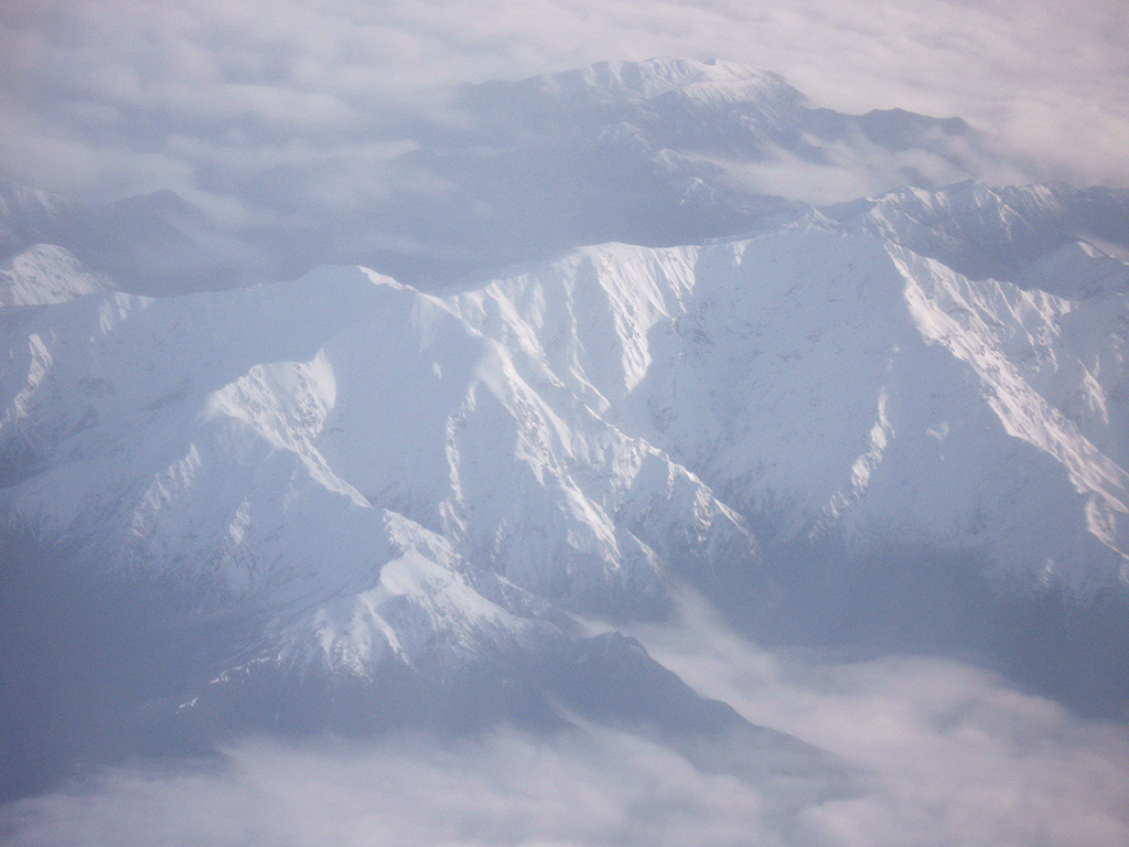 Alps and clouds