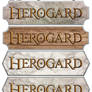 Herogard Logo concepts 1-5