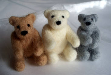 Felted Teddies 3