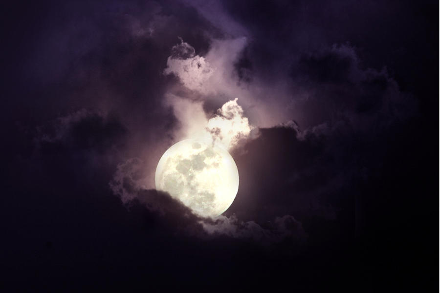 Moon STOCK by wyldraven