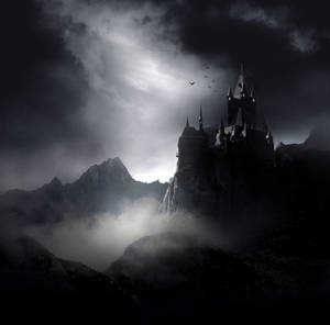 Dark Gothic Castle Stock by wyldraven