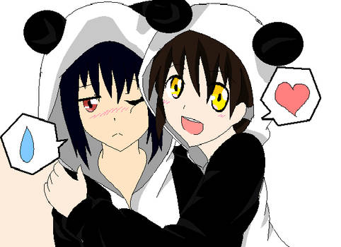 Me and Sasuke...we are pandas