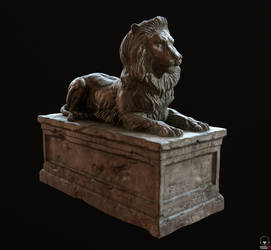 Lion Tomb PBR Low-poly 3D model by doubleagent2005