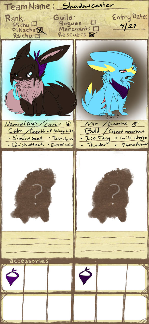 Team ShadowCaster - PMD by Mondaypanic on DeviantArt