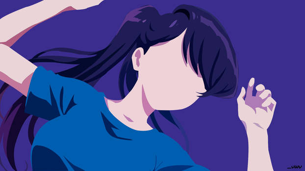 Komi San Minimalist Wallpaper