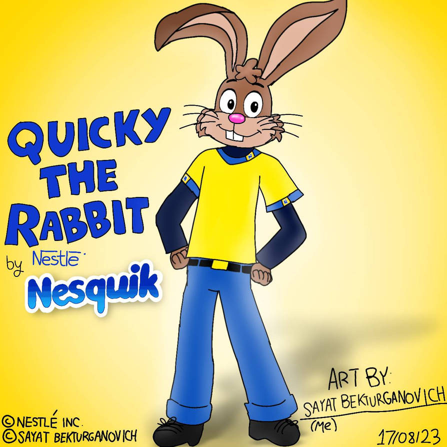 Quicky The Rabbit from Nesquik by Sayat-Bekturganovich on DeviantArt