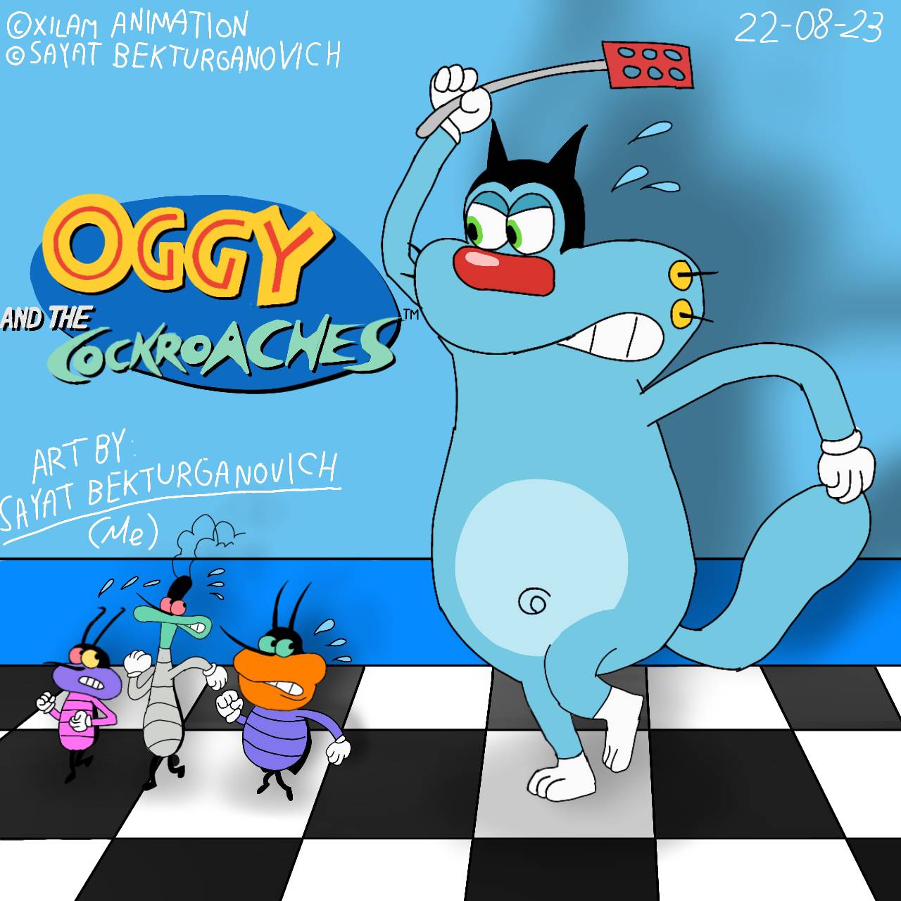 Oggy And The Cockroaches Fanart By Sayat Bekturganovich On DeviantArt oggy-and-the-cockroaches-fanart-by-sayat-bekturganovich-on-deviantart