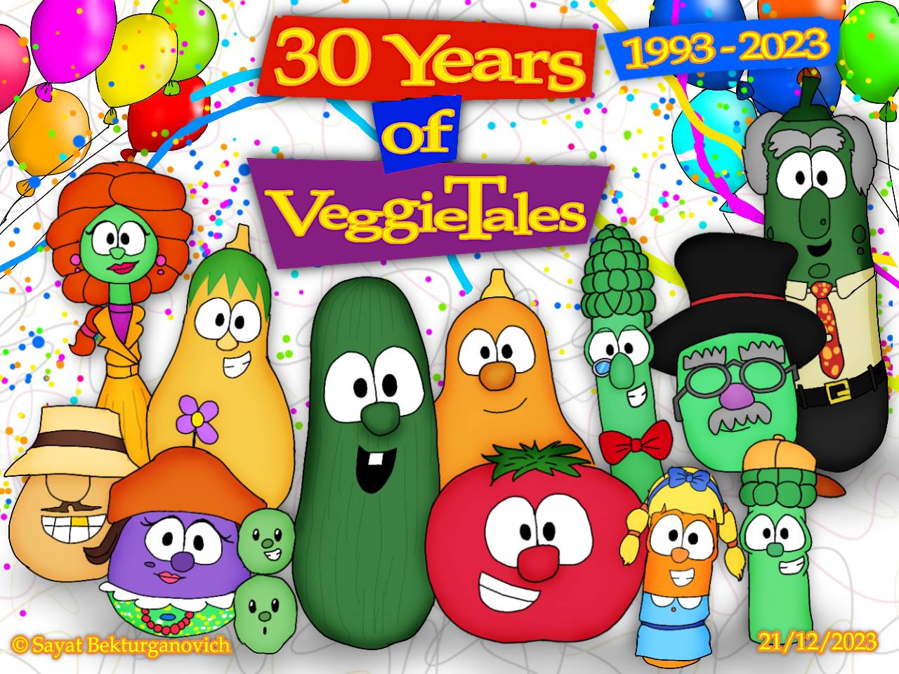 30 Years of VeggieTales! by Sayat-Bekturganovich on DeviantArt