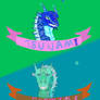 Tsunami and Riptide banner art -Raffle entry piece