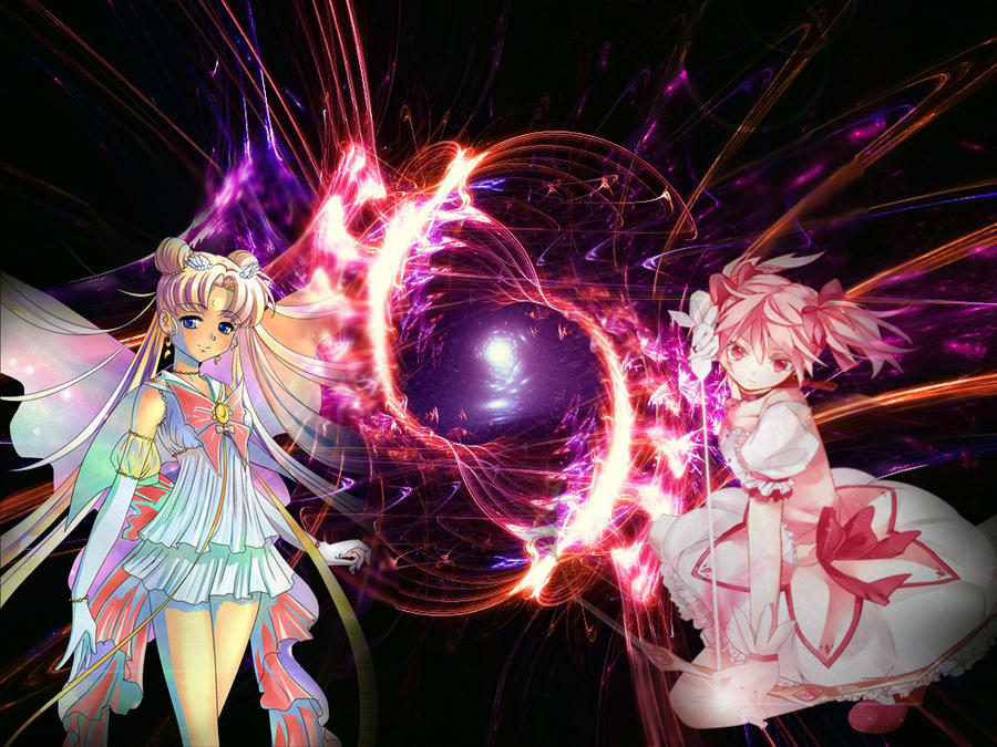 mahou shoujo madoka magica wallpaper by