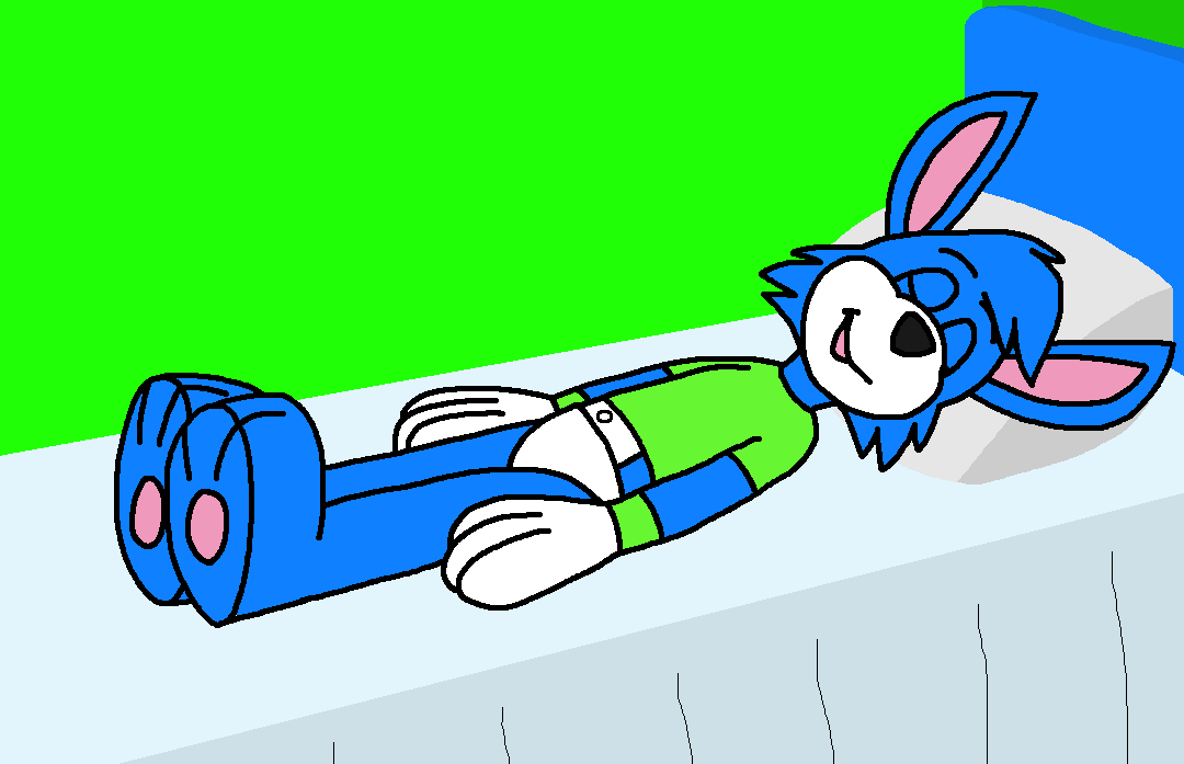 Beverly the Rabbit Sleeping on the Bed by FoxTownTwo on DeviantArt