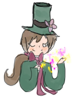 Green clothes, top hat... by Pinka-chan on DeviantArt