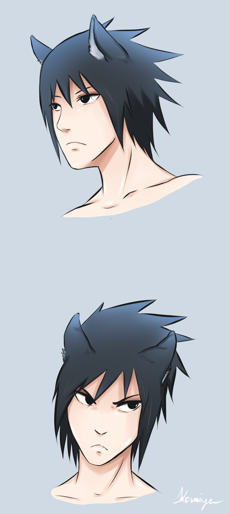 photo Cute Sasuke Cat Ears neko sasuke by komiya chan on deviantart