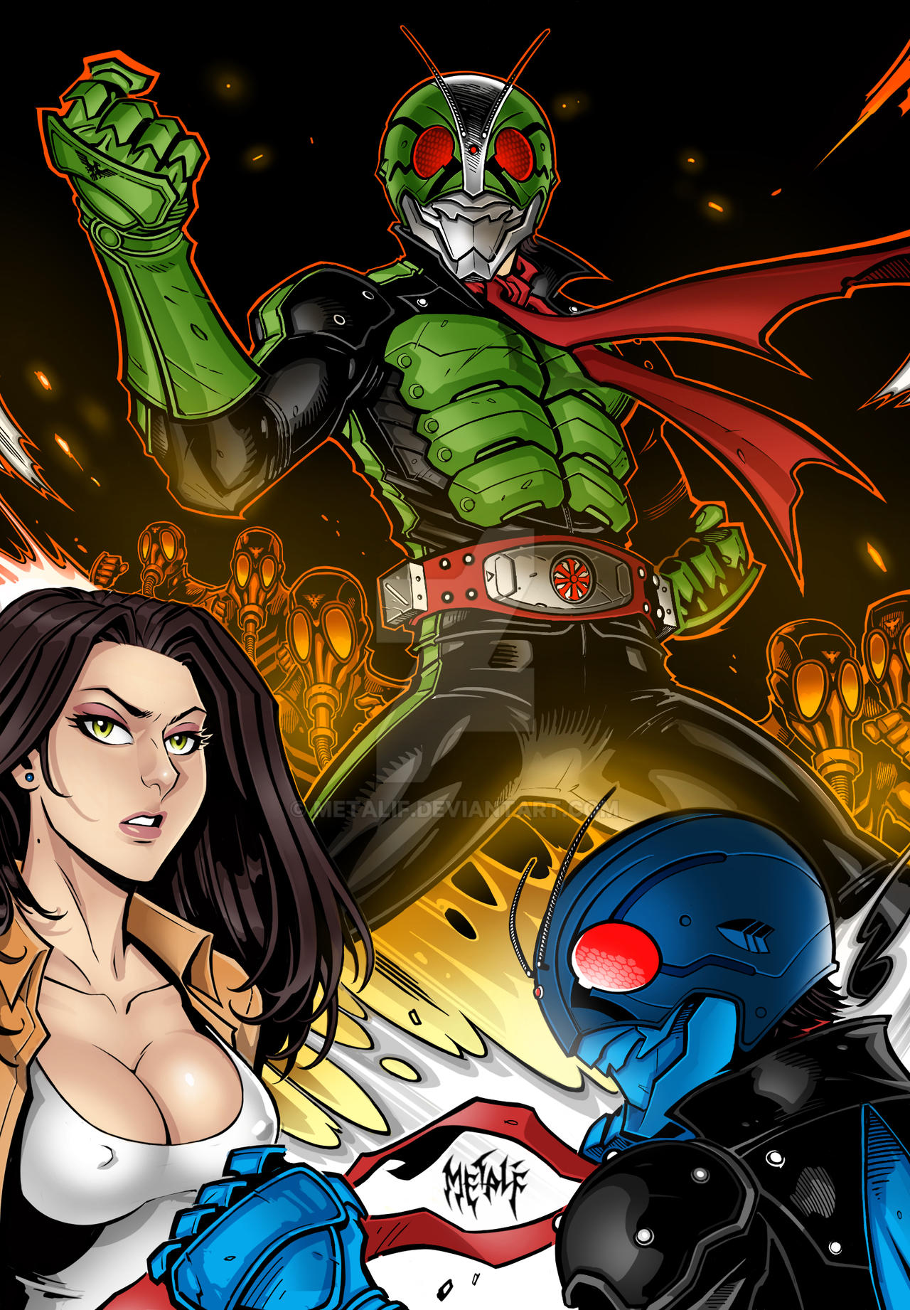 Very First Kamen Rider Kamen Rider The First FanArt! by METALIF on DeviantArt