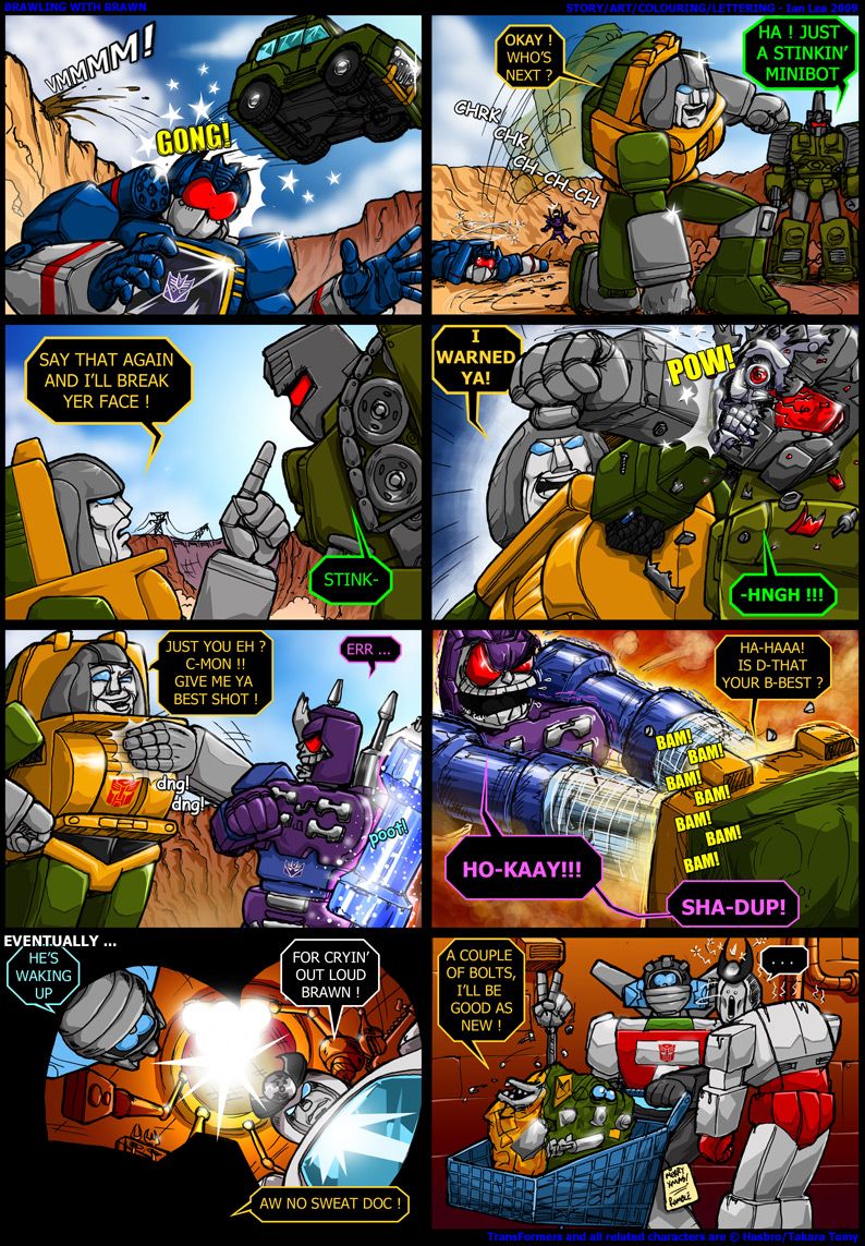 Transformers Brawl Deviantart Brawling with Brawn by botmaster2005 on DeviantArt
